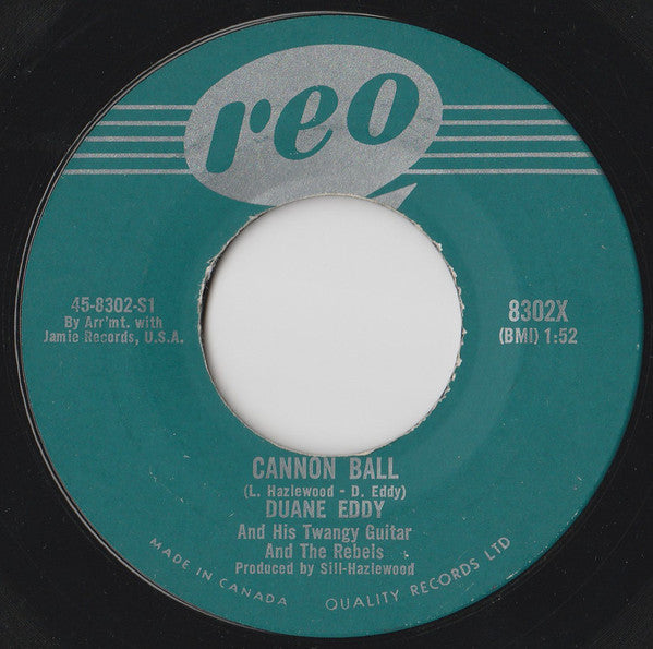 Duane Eddy And The Rebels - Cannon Ball / Mason Dixon Lion (45-Tours Usagé)