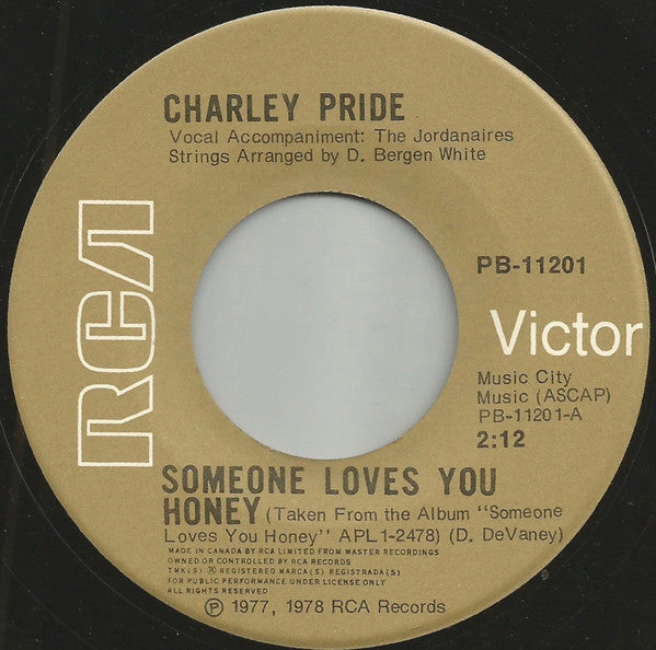 Charley Pride - Someone Loves You Honey (45-Tours Usagé)