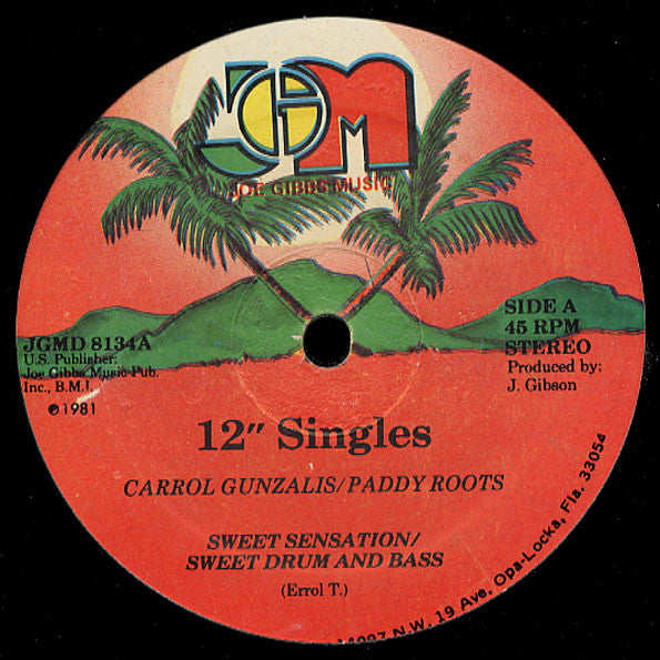 Carrol Gunzalis / Paddy Roots - Sweet Sensation / Sweet Drum and Bass (Vinyle Usagé)