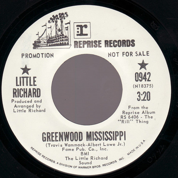 Little Richard - Greenwood Mississippi / I Saw Her Standing There (45-Tours Usagé)