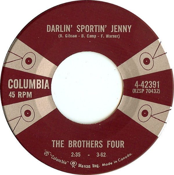 The Brothers Four - Darlin Sportin Jenny (45-Tours Usagé)