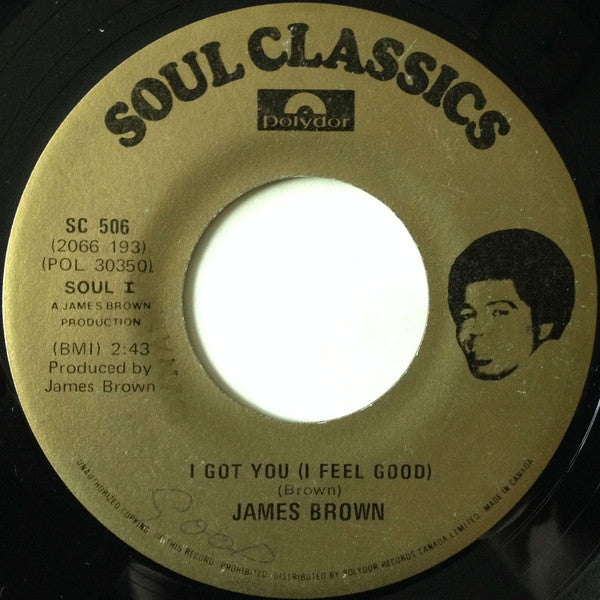 James Brown - I Got You (i Feel Good) (45-Tours Usagé)