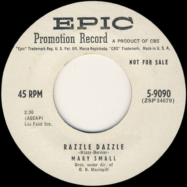 Mary Small - Razzle Dazzle (45-Tours Usagé)