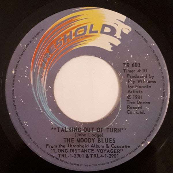 The Moody Blues - Talking Out Of Turn (45-Tours Usagé)