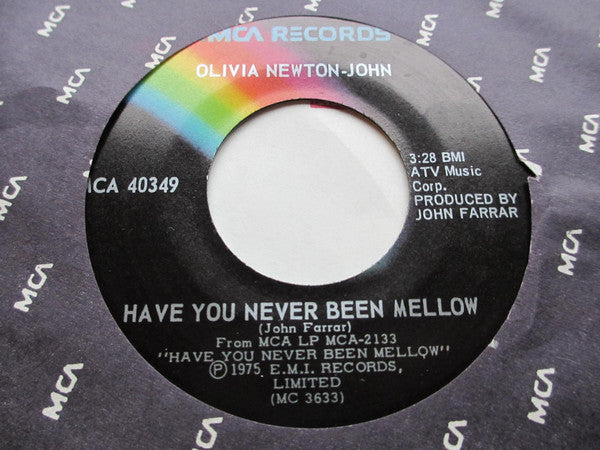 Olivia Newton-john - Have You Never Been Mellow / Water Under The Bridge (45-Tours Usagé)