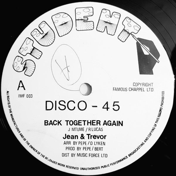 Jean / Trevor - Back Together Again (Vinyle Neuf)
