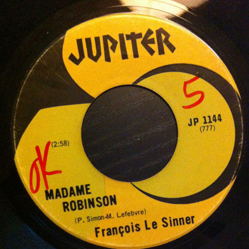 Francois Le Sinner - Madame Robinson (45-Tours Usagé)