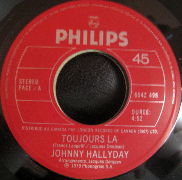 Johnny Hallyday - Toujours La (45-Tours Usagé)