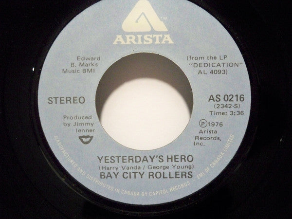 Bay City Rollers - Yesterdays Hero (45-Tours Usagé)