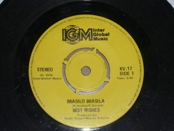 Best Wishes - Brasilo Brasila (45-Tours Usagé)