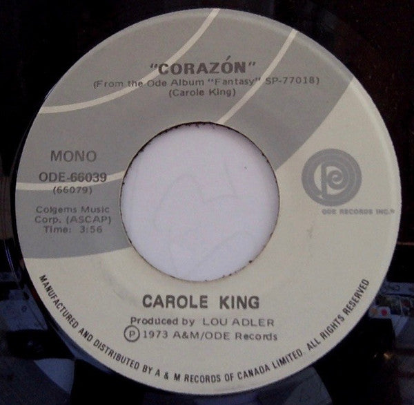 Carole King - Corazon / Thats How Things Go Down (45-Tours Usagé)