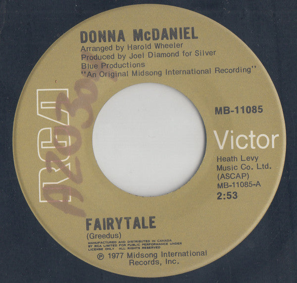 Donna Mcdaniel (2) - Fairytale (45-Tours Usagé)