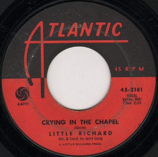 Little Richard - Crying In The Chapel / Hole In The Wall (45-Tours Usagé)