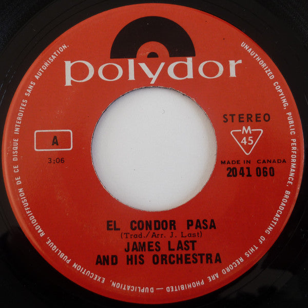 James Last - El Condor Pasa / Happy Brasilia (45-Tours Usagé)