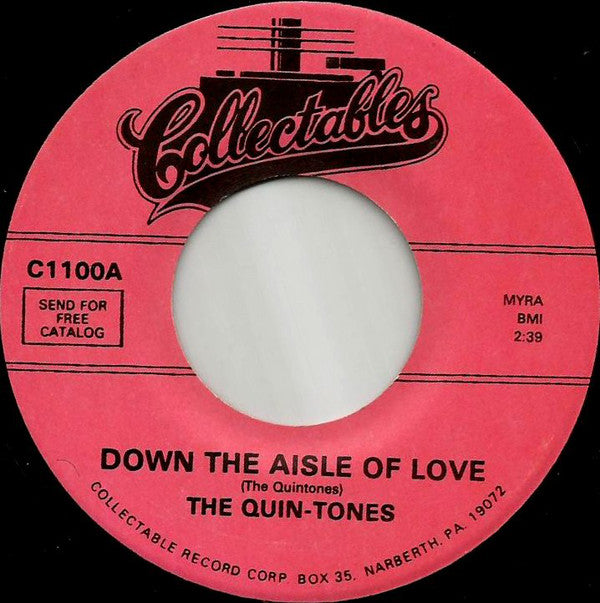 The Quin-tones - Down The Aisle Of Love / Please Dear (45-Tours Usagé)