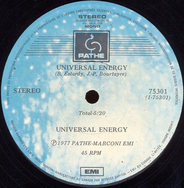 Universal Energy - Universal Energy (Vinyle UsagŽ)