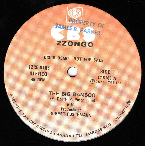 Zzongo - The Big Bamboo (Vinyle Usagé)