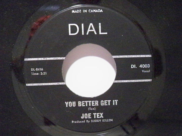 Joe Tex - You Better Get It (45-Tours Usagé)