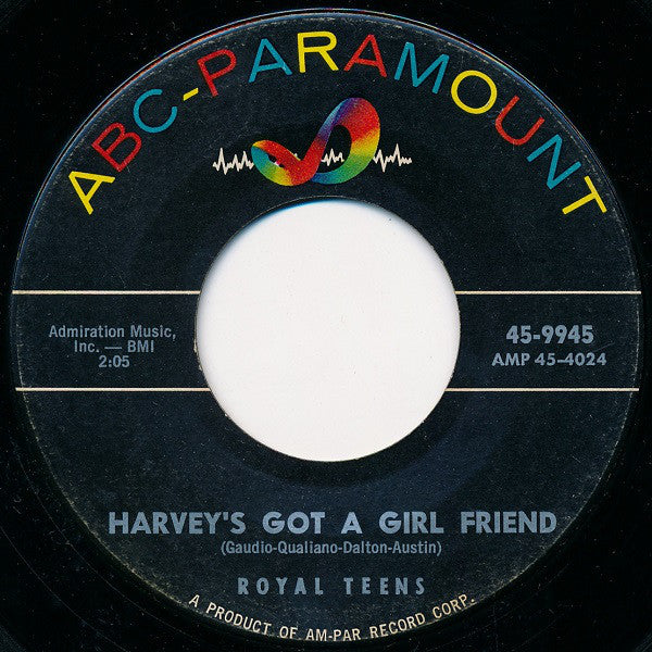 The Royal Teens - Harveys Got A Girlfriend / Hangin Around (45-Tours Usagé)