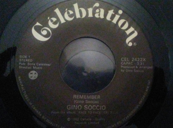 Gino Soccio - Remember (45-Tours Usagé)