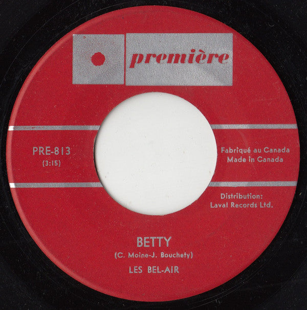 Les Bel Air - Betty / Ils Parlaient Dans Mon Dos (45-Tours Usagé)