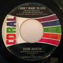 Bobbi Martin - I Dont Want To Live / Holding Back The Tears (45-Tours Usagé)