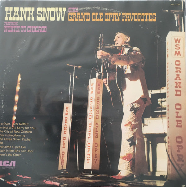Hank Snow - Hank Snow Sings Grand Ole Opry Favourites (Vinyle Usagé)