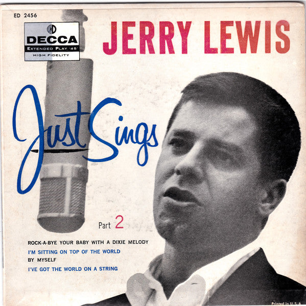 Jerry Lewis (3) - Jerry Lewis Just Sings Part 2 (45-Tours Usagé)