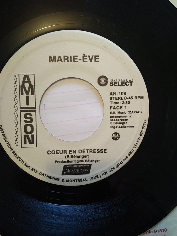 Marie-eve - Coeur En Detresse (45-Tours Usagé)