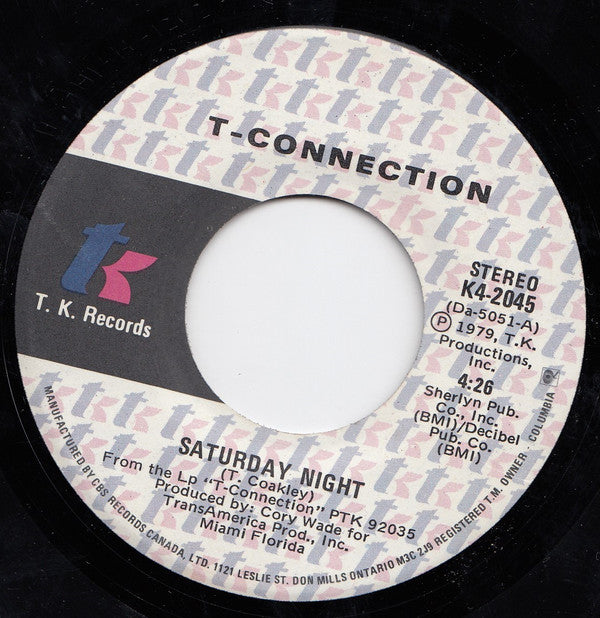 T-connection - Saturday Night (45-Tours Usagé)