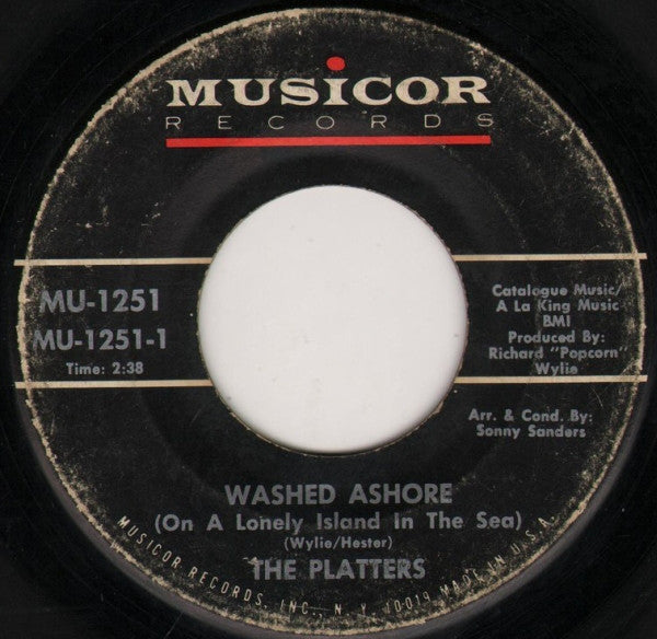 The Platters - Washed Ashore (on A Lonely Island In The Sea) (45-Tours Usagé)