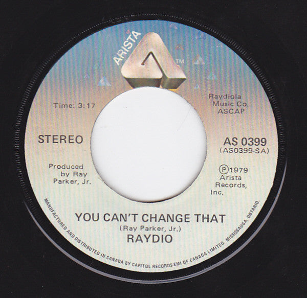 Raydio - You Cant Change That / Rock On (45-Tours Usagé)