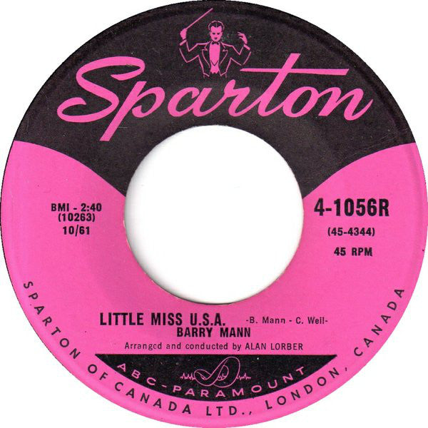Barry Mann - Little Miss Usa (45-Tours Usagé)