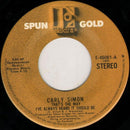 Carly Simon - Thats The Way Ive Always Heard It Should Be / Anticipation (45-Tours Usagé)