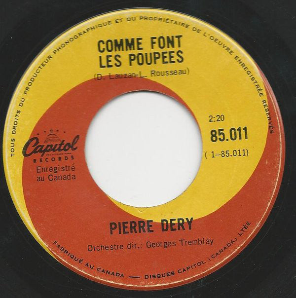 Pierre Dery - Comme Font Les Poupees (45-Tours Usagé)