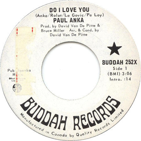 Paul Anka - Do I Love You (45-Tours Usagé)