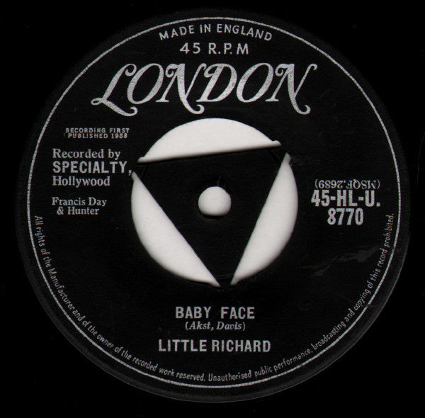 Little Richard - Baby Face (45-Tours Usagé)