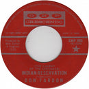 Don Fardon - (lament Of The Cherokee) Indian Reservation (45-Tours Usagé)