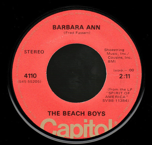 The Beach Boys - Barbara Ann / Little Honda (45-Tours Usagé)