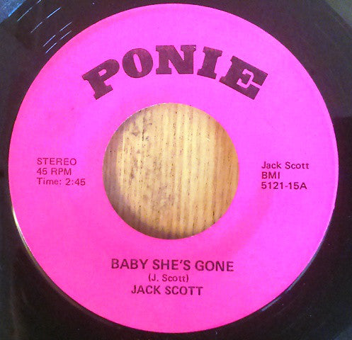 Jack Scott - Baby Shes Gone (45-Tours Usagé)