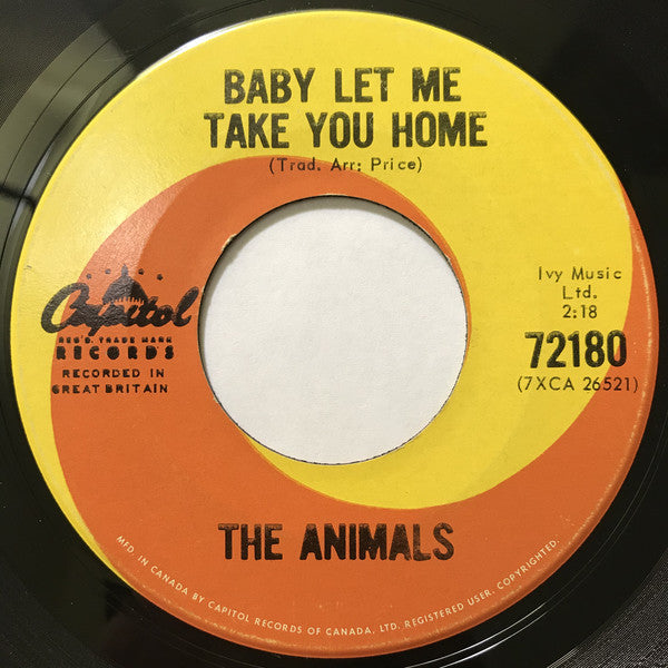 The Animals - Baby Let Me Take You Home (45-Tours Usagé)