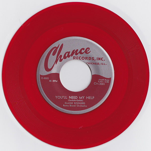 Elaine Rodgers - Youll Need My Help / Ill Not Forget (45-Tours Usagé)