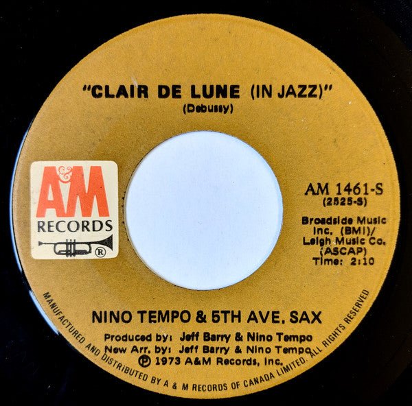 Nino Tempo And 5th Ave Sax - Sister James (45-Tours Usagé)