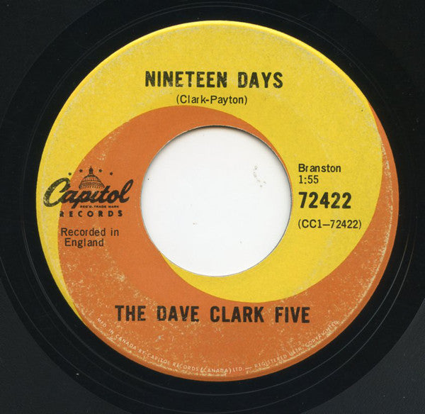 The Dave Clark Five - Nineteen Days (45-Tours Usagé)