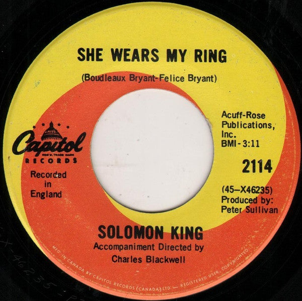 Solomon King - She Wears My Ring (45-Tours Usagé)