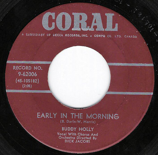 Buddy Holly - Early In The Morning (45-Tours Usagé)