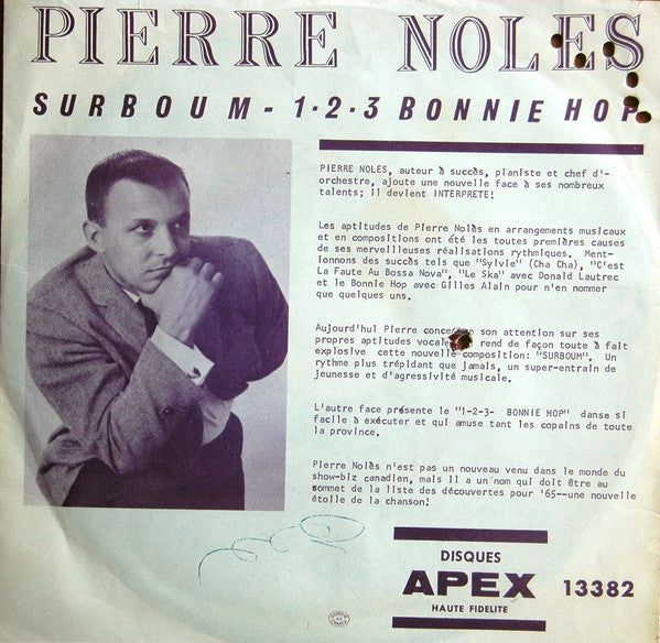 Pierre Noles - Surboum / 1-2-3-bunny Hop (45-Tours Usagé)