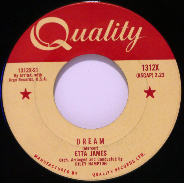 Etta James - Dream / Fool That I Am (45-Tours Usagé)