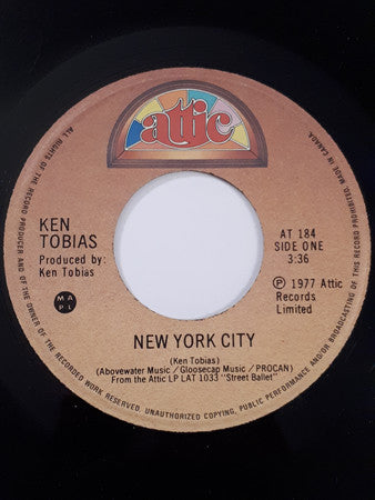Ken Tobias - New York City (45-Tours Usagé)