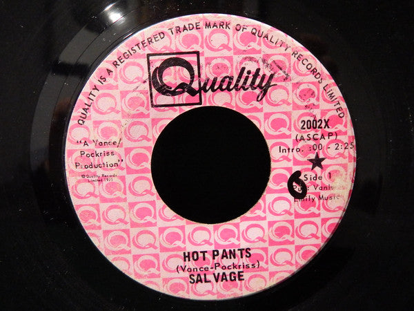 Salvage (3) - Hot Pants / The Foundation Of Love (45-Tours Usagé)